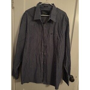 NWT American Eagle Mens XXXL Athlete Fit Pinstripe Long Sleeve Button Down Shirt